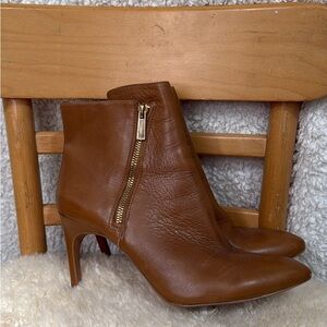 Vince Camuto Tan Leather Heeled Boots